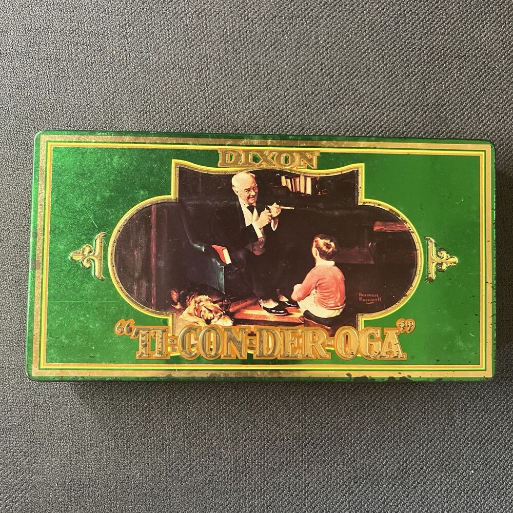Dixon Ticonderoga Norman Rockwell Pencil Tin Set Hudson Scott & Sons 16pc